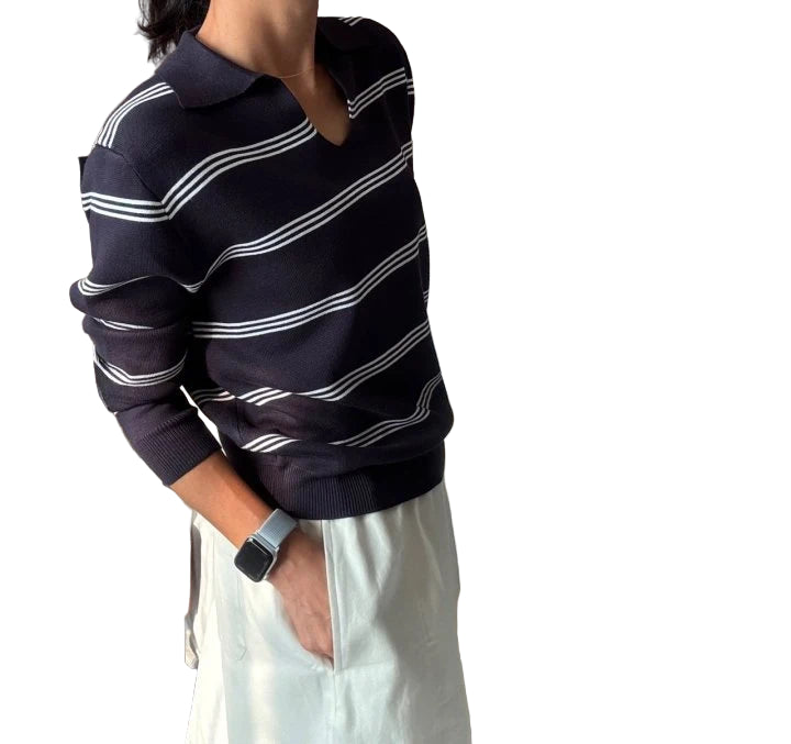 Clever Alice Coast Collar Knit Top
