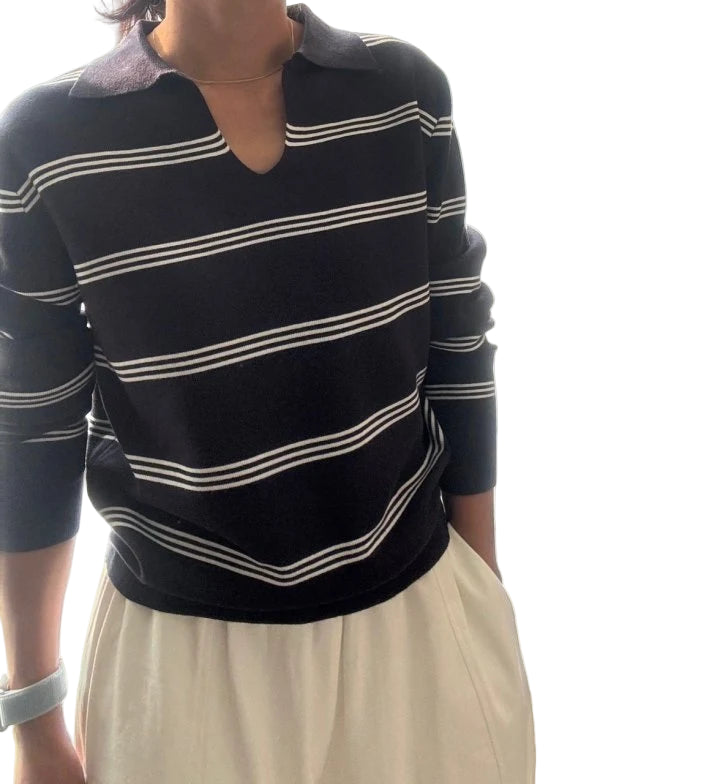 Clever Alice Coast Collar Knit Top