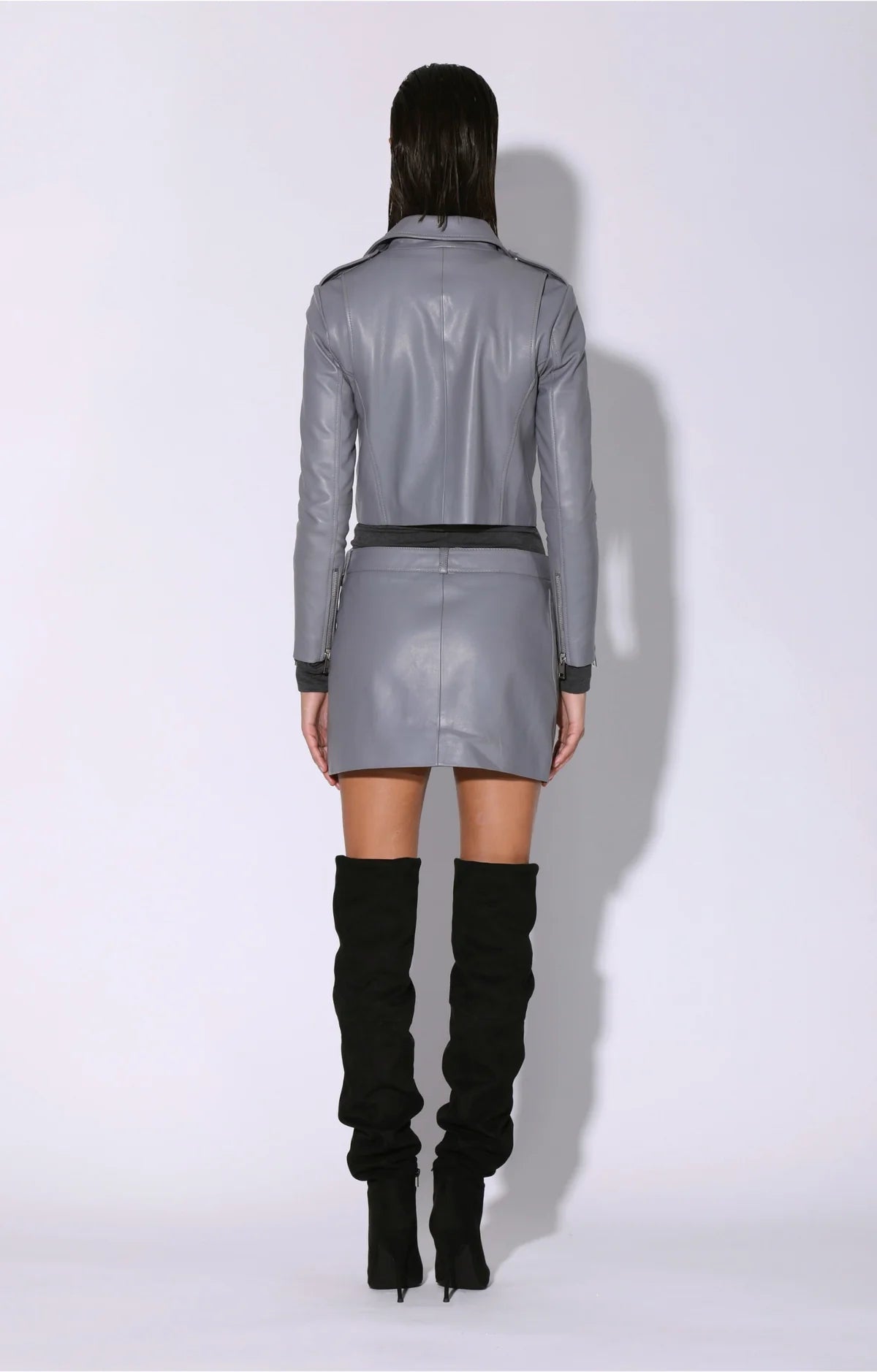 Walter Baker Jenny Jacket, Granite - Leather
