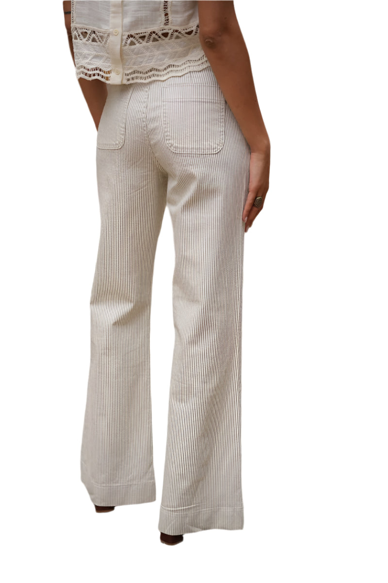 Oraije Paris Elena Full Length Pinstripe Jean