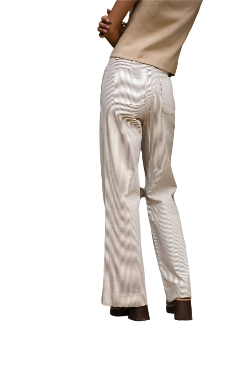 Oraije Paris Elan Flare Jeans with Stripes