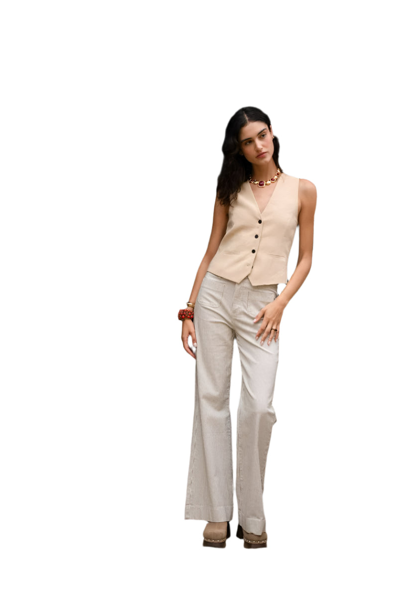 Oraije Paris Elan Flare Jeans with Stripes
