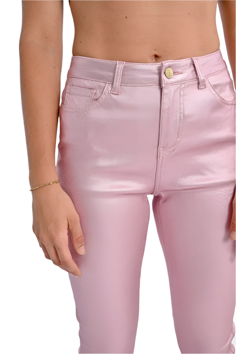 Molly Bracken Fitted Coated Pants