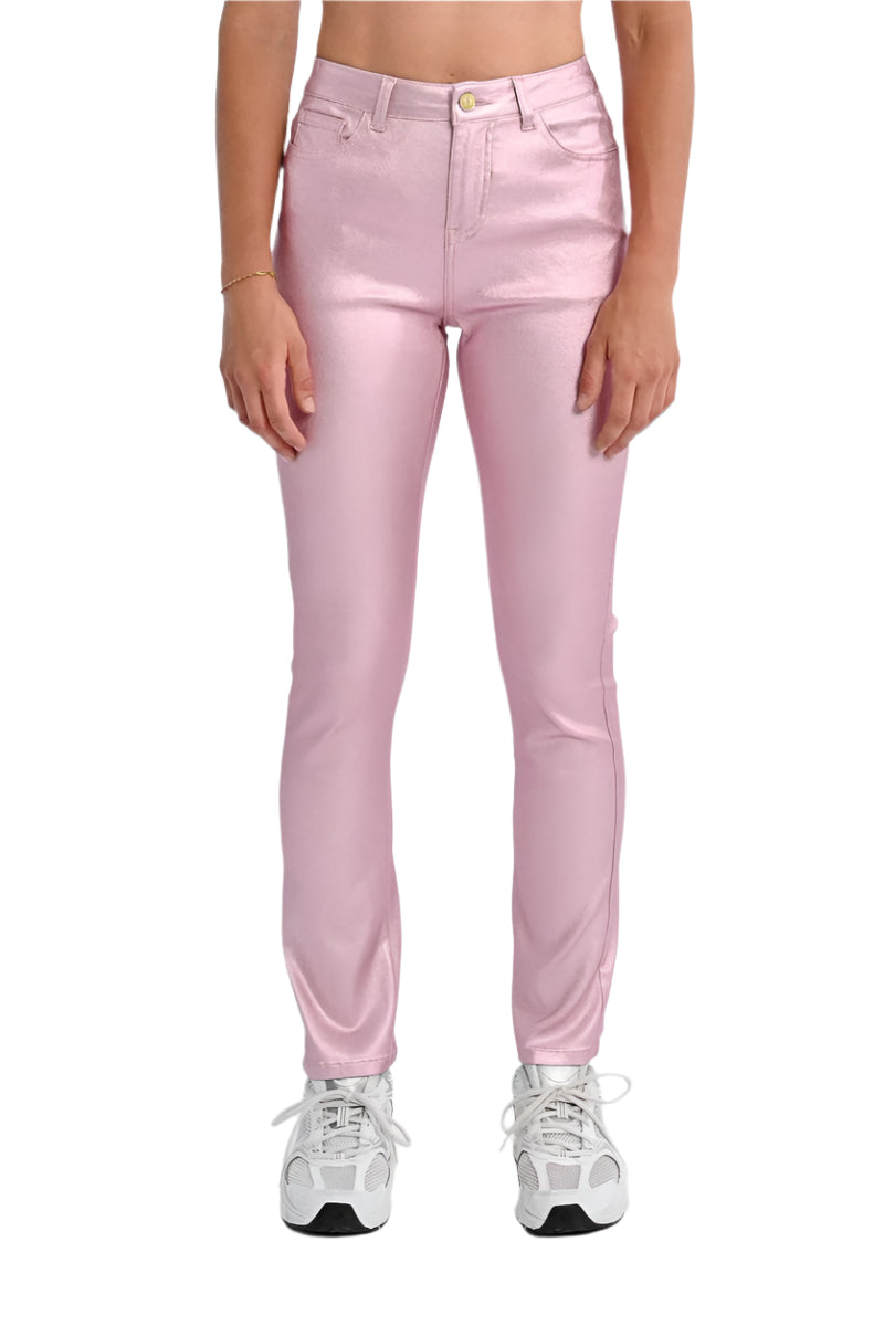 Molly Bracken Fitted Coated Pants