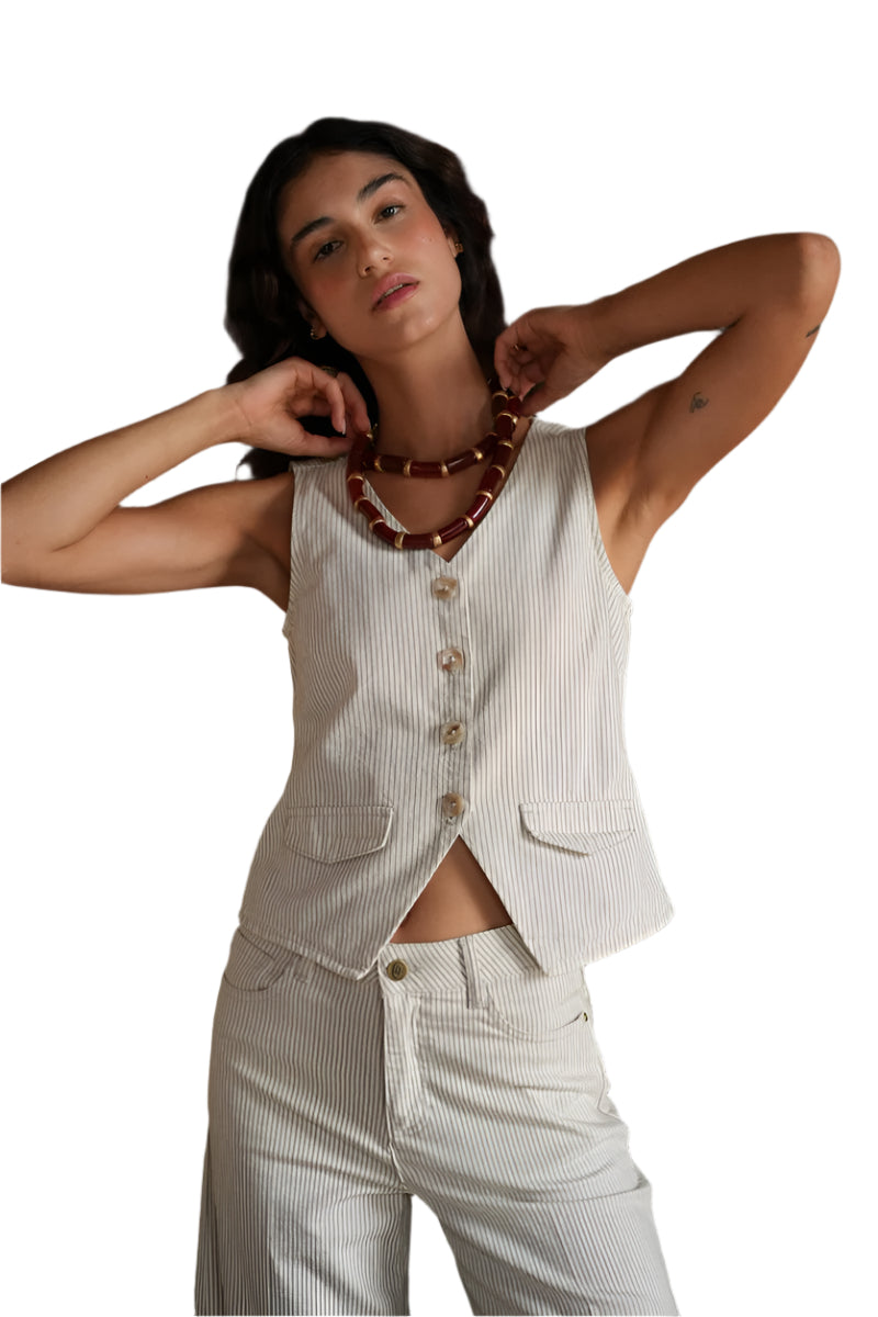 Oraije Paris Talya Striped Vest