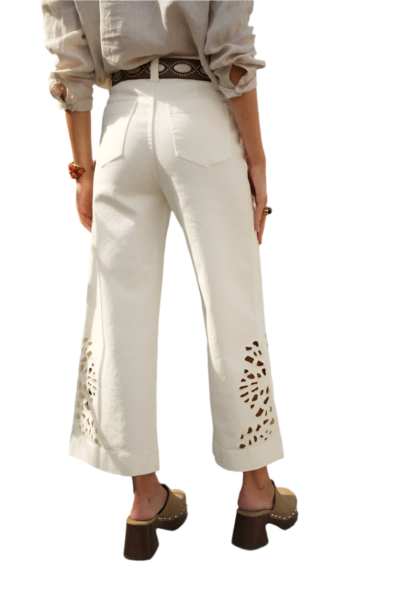 Oraije Paris Milo Jeans with Cut-out Details