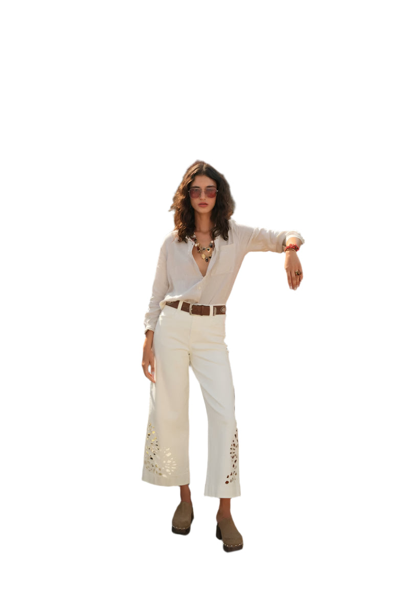 Oraije Paris Milo Jeans with Cut-out Details