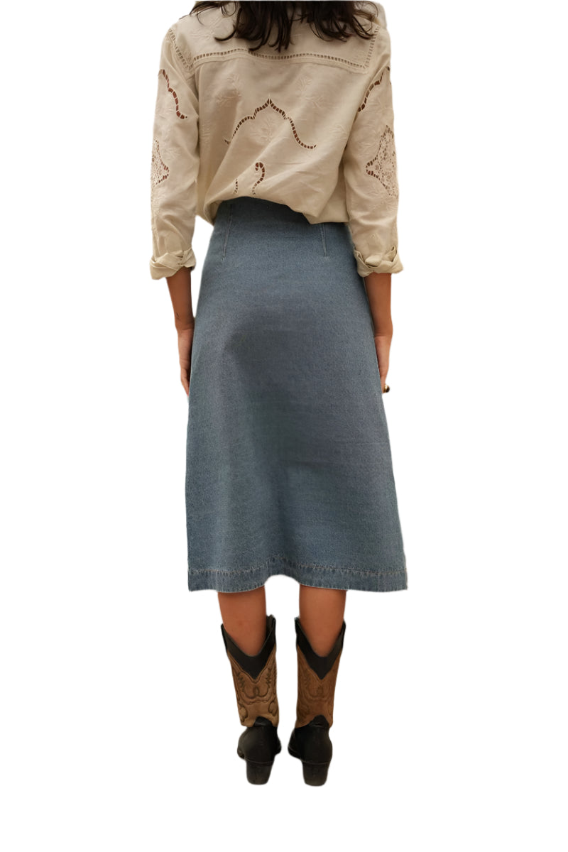 Oraije Paris Jarod Skirt in Light Denim