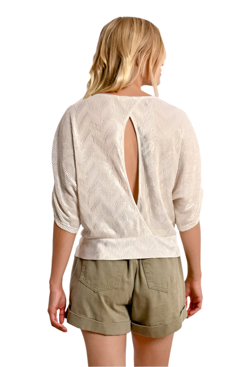 Molly Bracken Sequin Open Back Top
