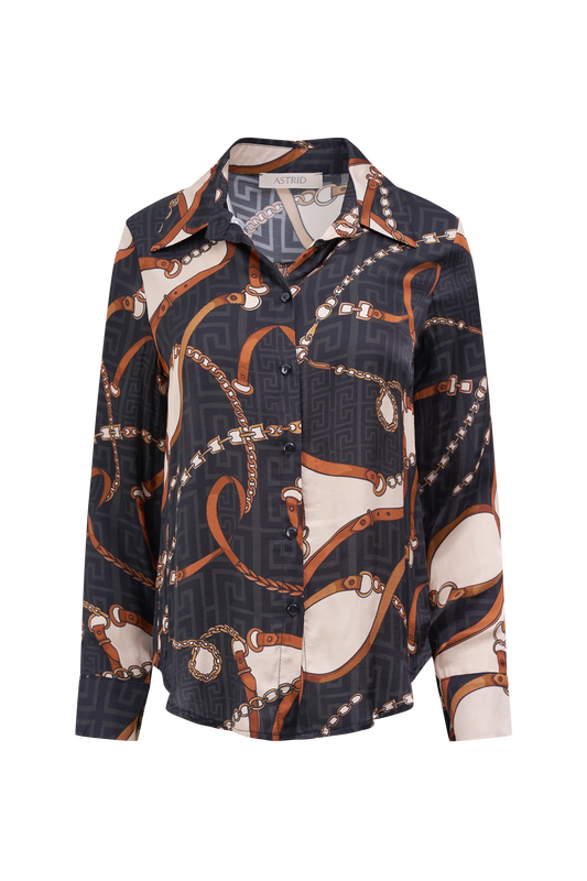 Astrid Chain Print Blouse