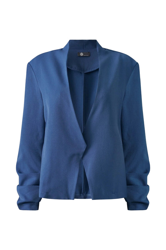 M Made In Italy Open Woven Long Sleeve Blazer