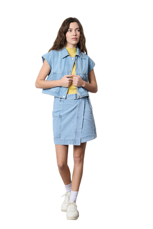Clever Alice Demin Mini Skirt