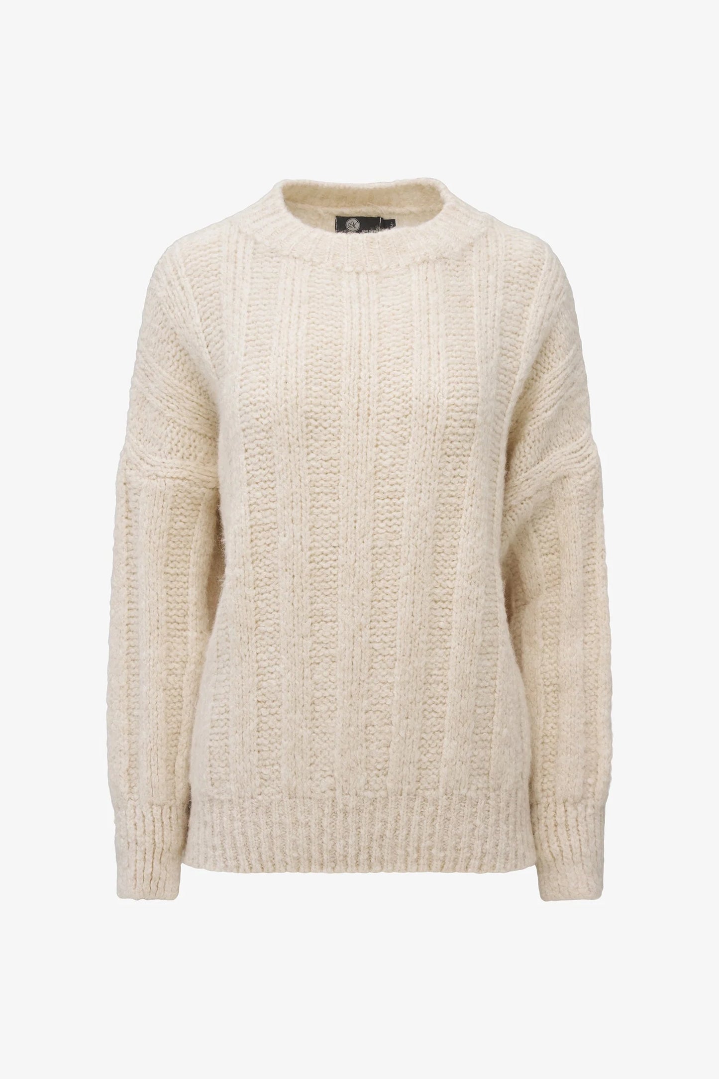 M Made In Italy Long Sleeve Crew-Neck Sweater