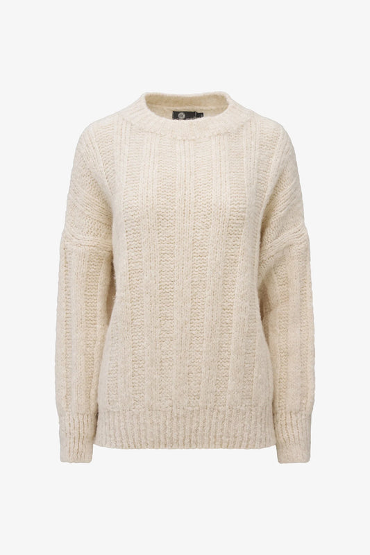 M Made In Italy Long Sleeve Crew-Neck Sweater