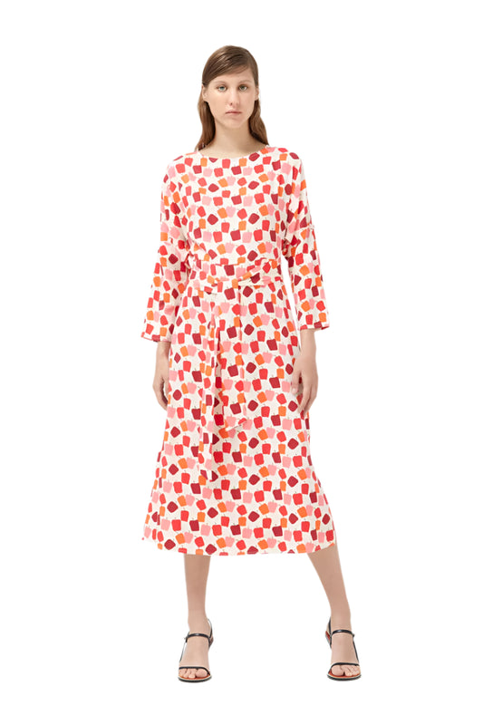 Compania Fantastica Pepper Print Long Sleeve Maxi