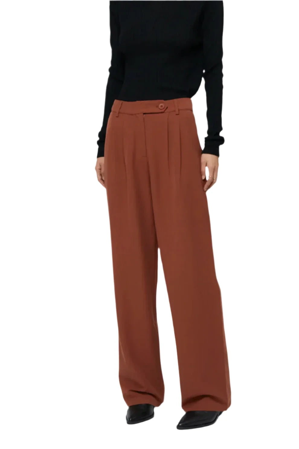 Wild Pony Brown straight Leg Trouser - clever alice