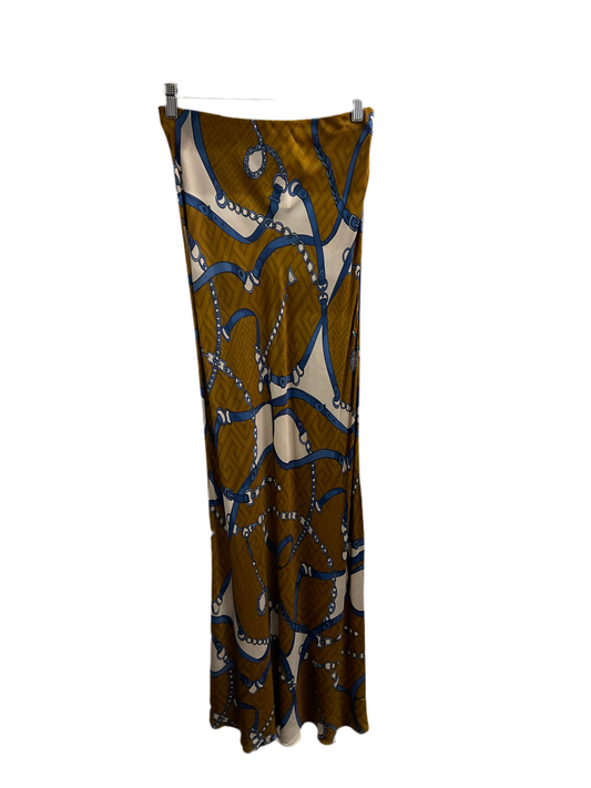 Astrid Strapless Dress in Tabac Print