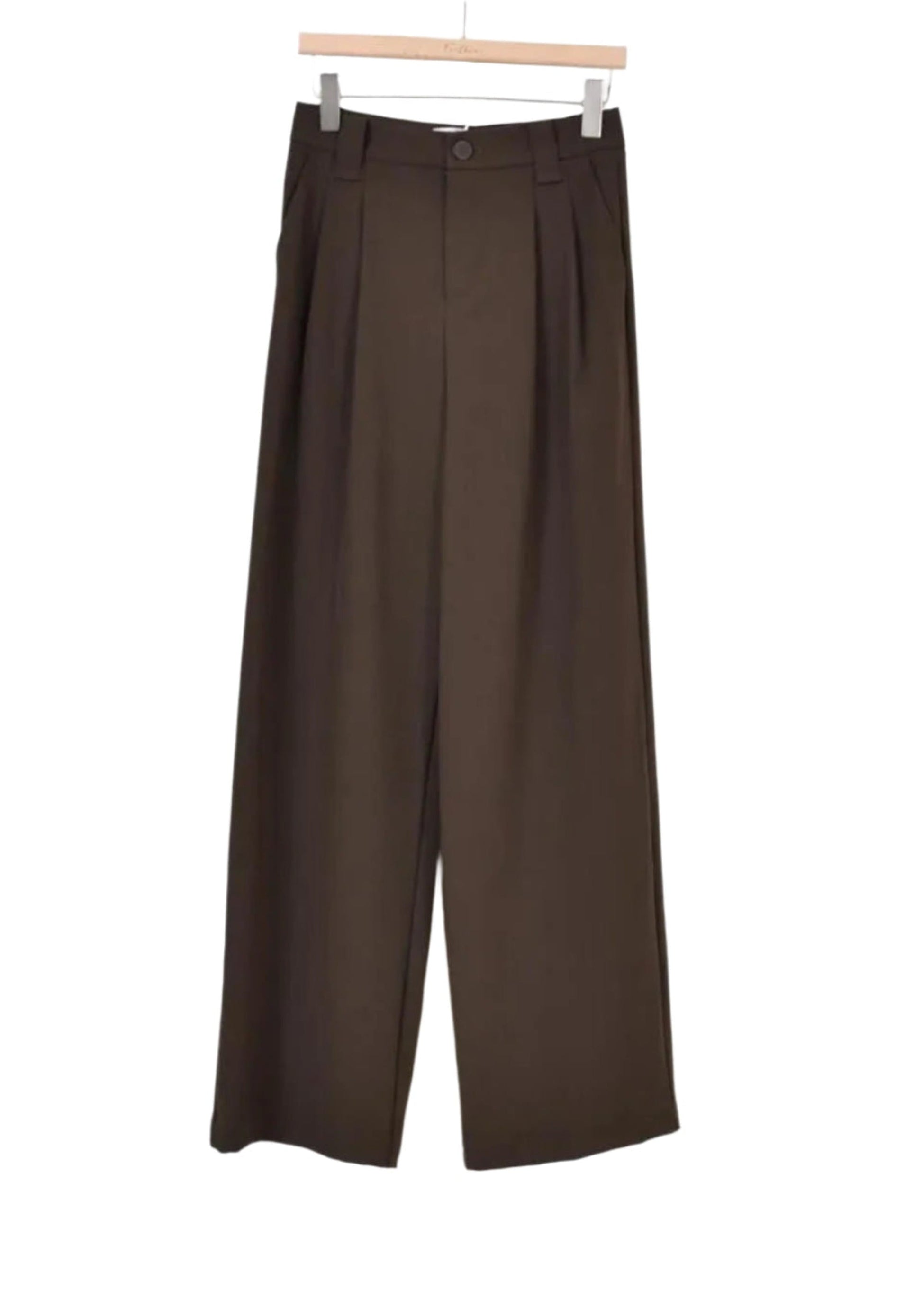 Clever Alice French Trouser in Chocolate Brown Only 