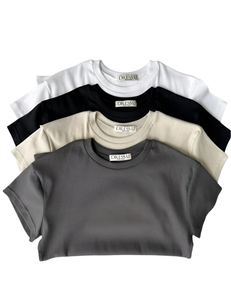 Clever Alice Tencel Ribbed Tee