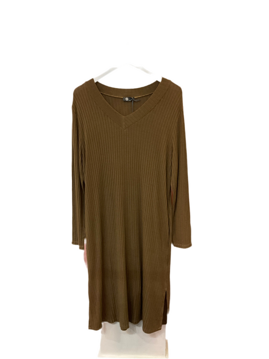M-Made in Italy Maxi Ribbed Dress
