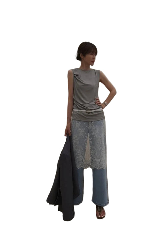 Clever Alice Drape Long Sleeveless