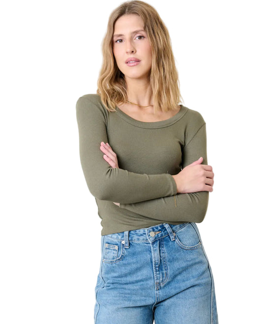 Sweewe Paris Scoop Neck Long Sleeve