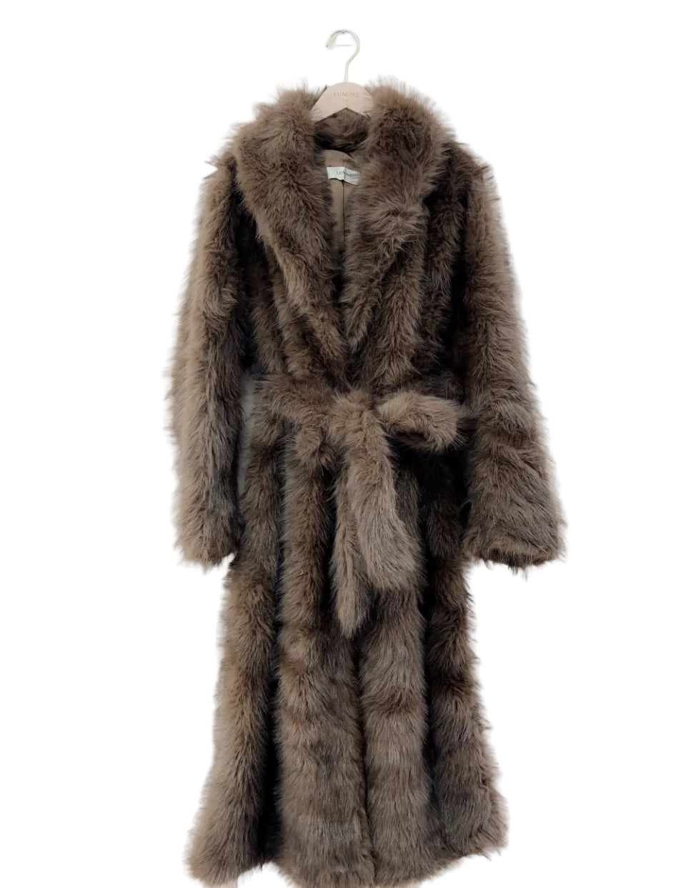 Clever Alice Faux Fur Maxi Coat
