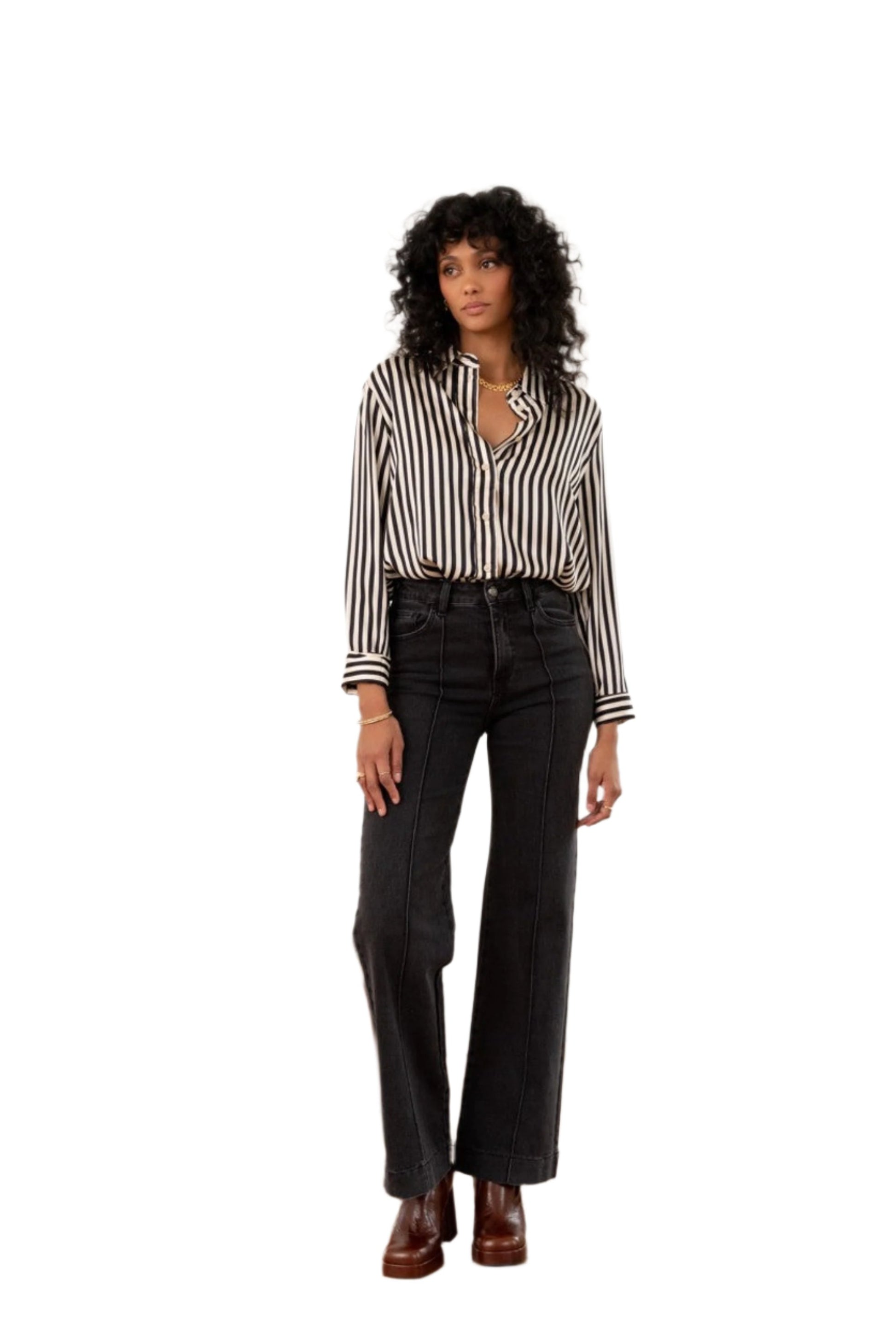 Oraije Wide front couture jeans Faustine 