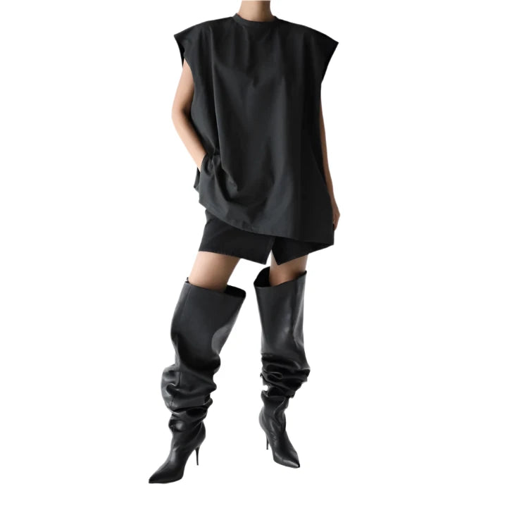 Clever Alice Oversized Sleeveless Long Tee
