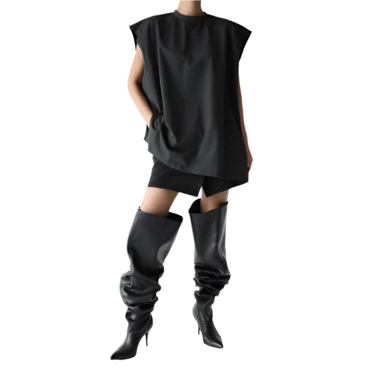 Clever Alice Oversized Sleeveless Long Tee