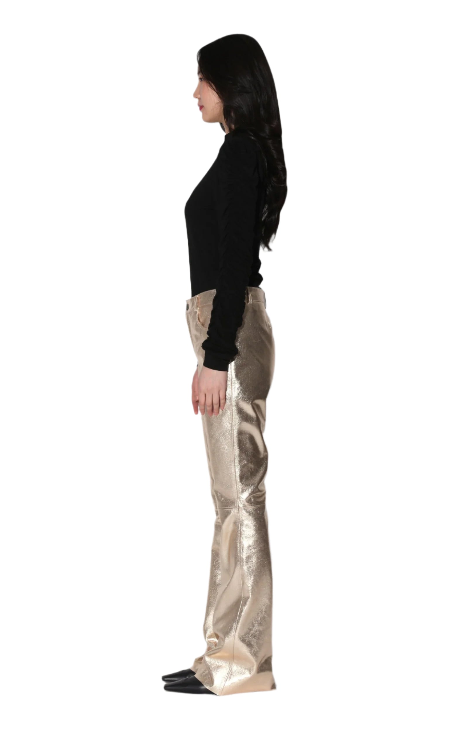 Walter Baker Dimitri Pant in Gold - clever alice