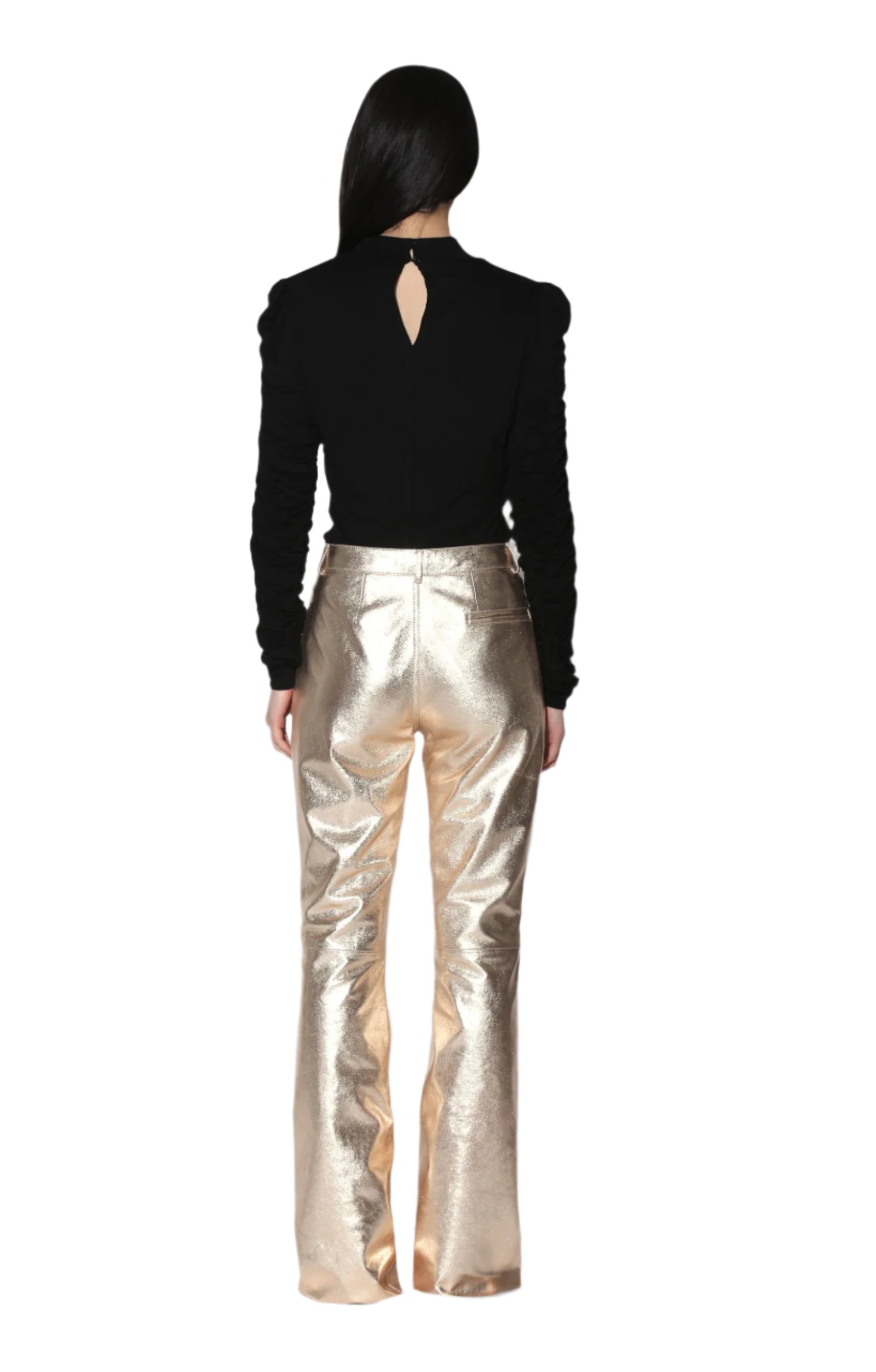 Walter Baker Dimitri Pant in Gold - clever alice