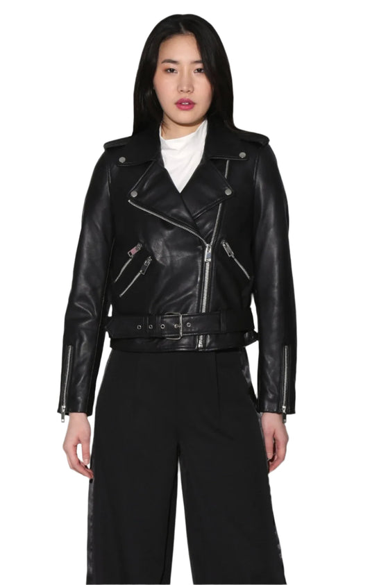 Walter Baker Allison Leather Jacket in Black