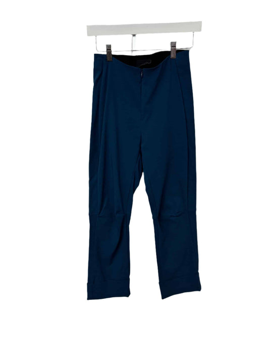Porto Cropped Cuffed Pant in Teal 