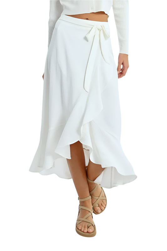 Molly Bracken Ruffled Wrap Skirt